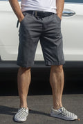 Zennio Men’s Chino Shorts with Grown-On Waistband