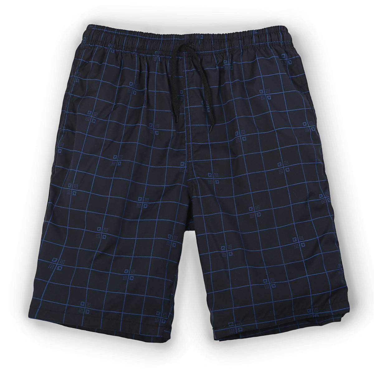 Zennio Men’s Lightweight Cotton Lounge Shorts with All-Over Print