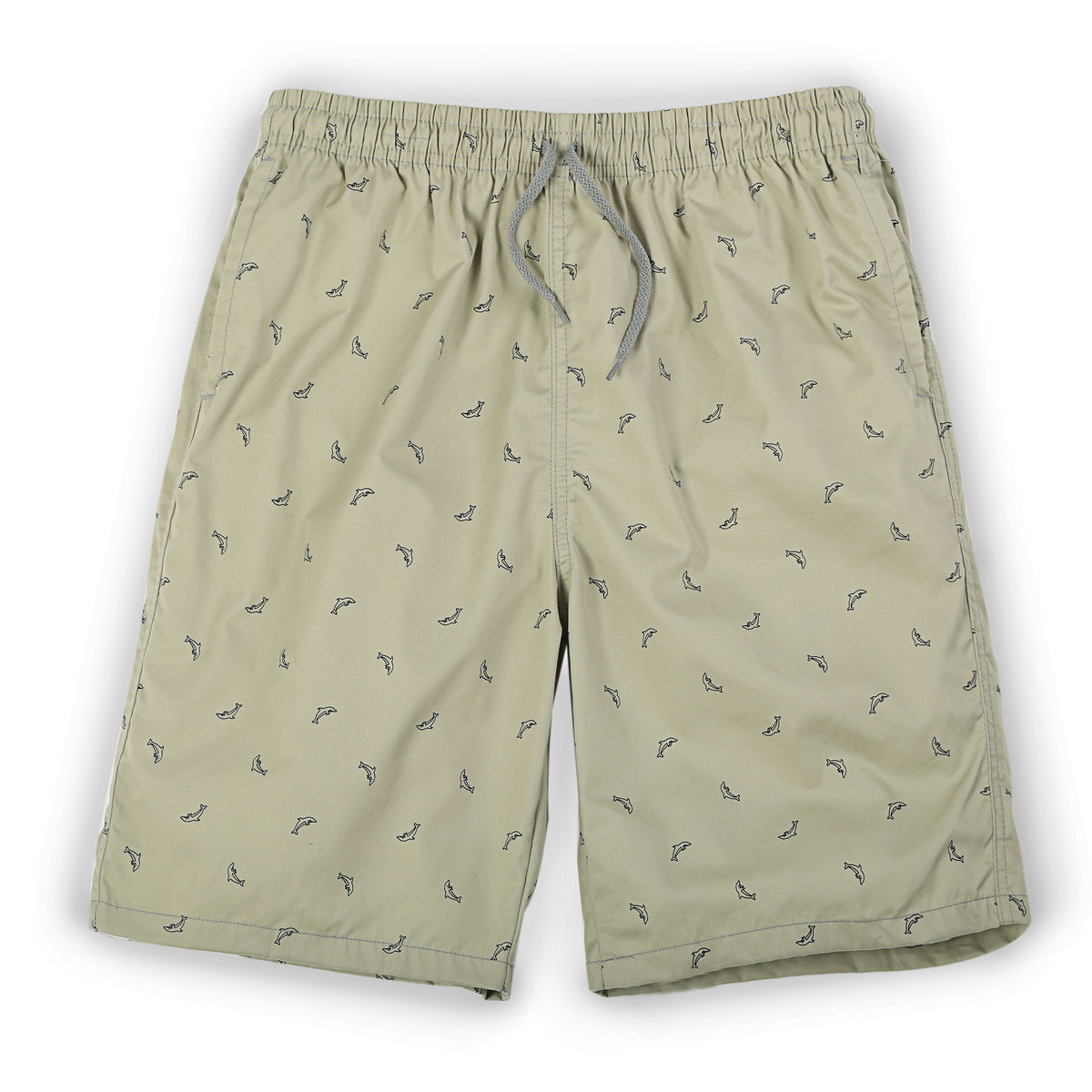 Zennio Men’s Lightweight Cotton Lounge Shorts with All-Over Print