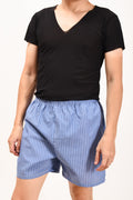 Zennio Men’s Vertical Stripe Lounge Shorts