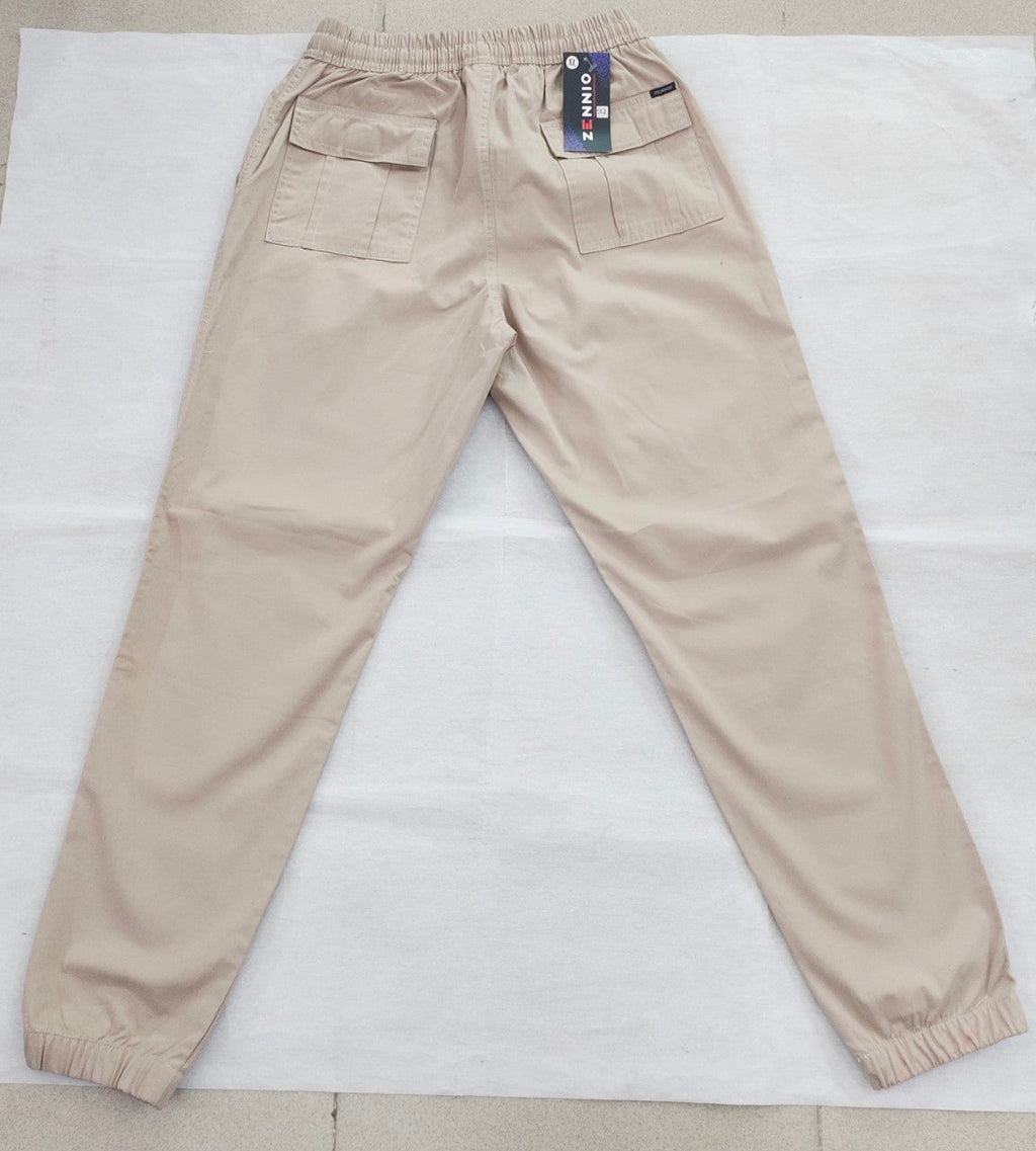 Zennio Men’s Cotton Elastic-Waist Casual Jogger Pants