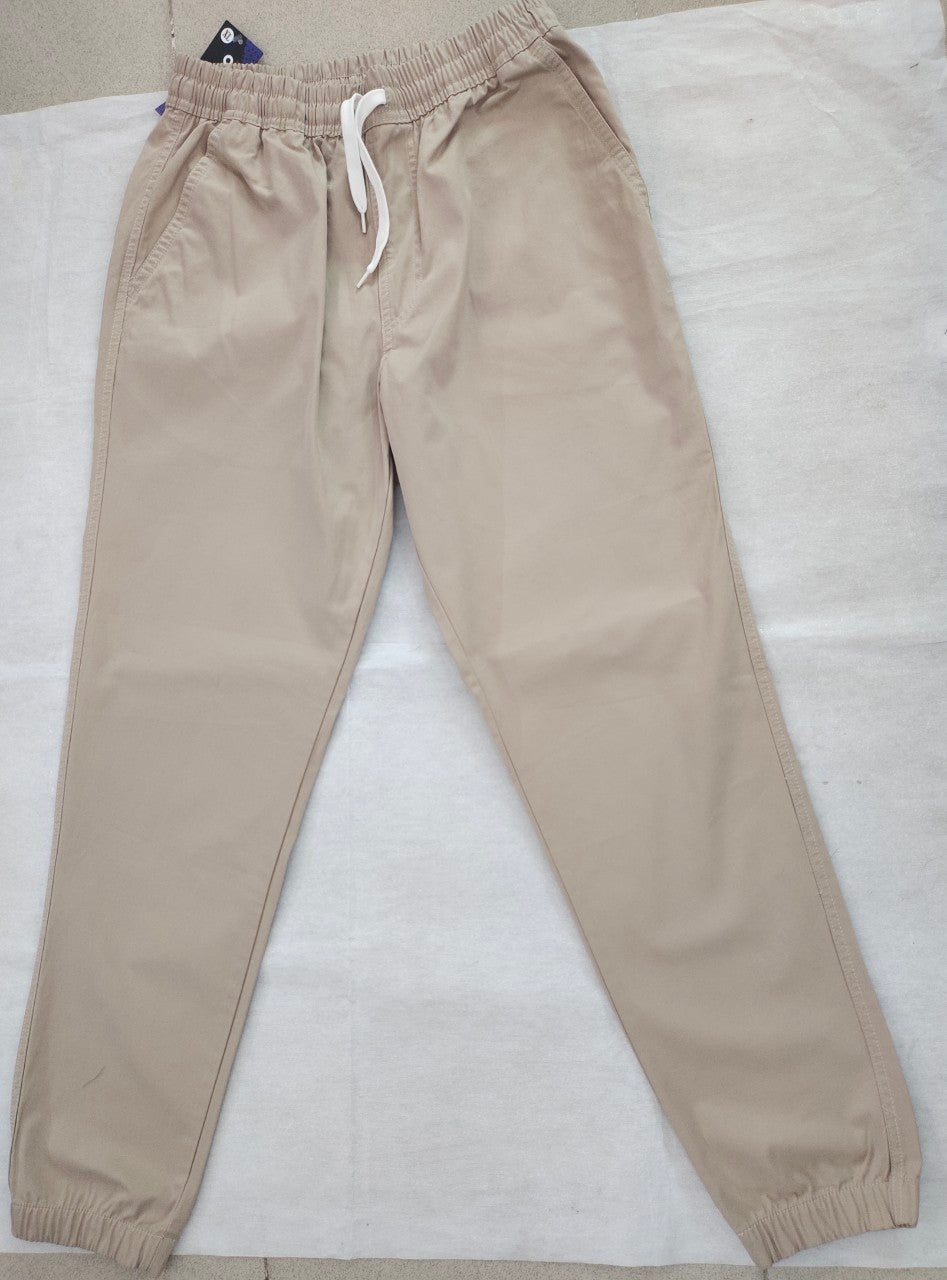 Zennio Men’s Cotton Elastic-Waist Casual Jogger Pants