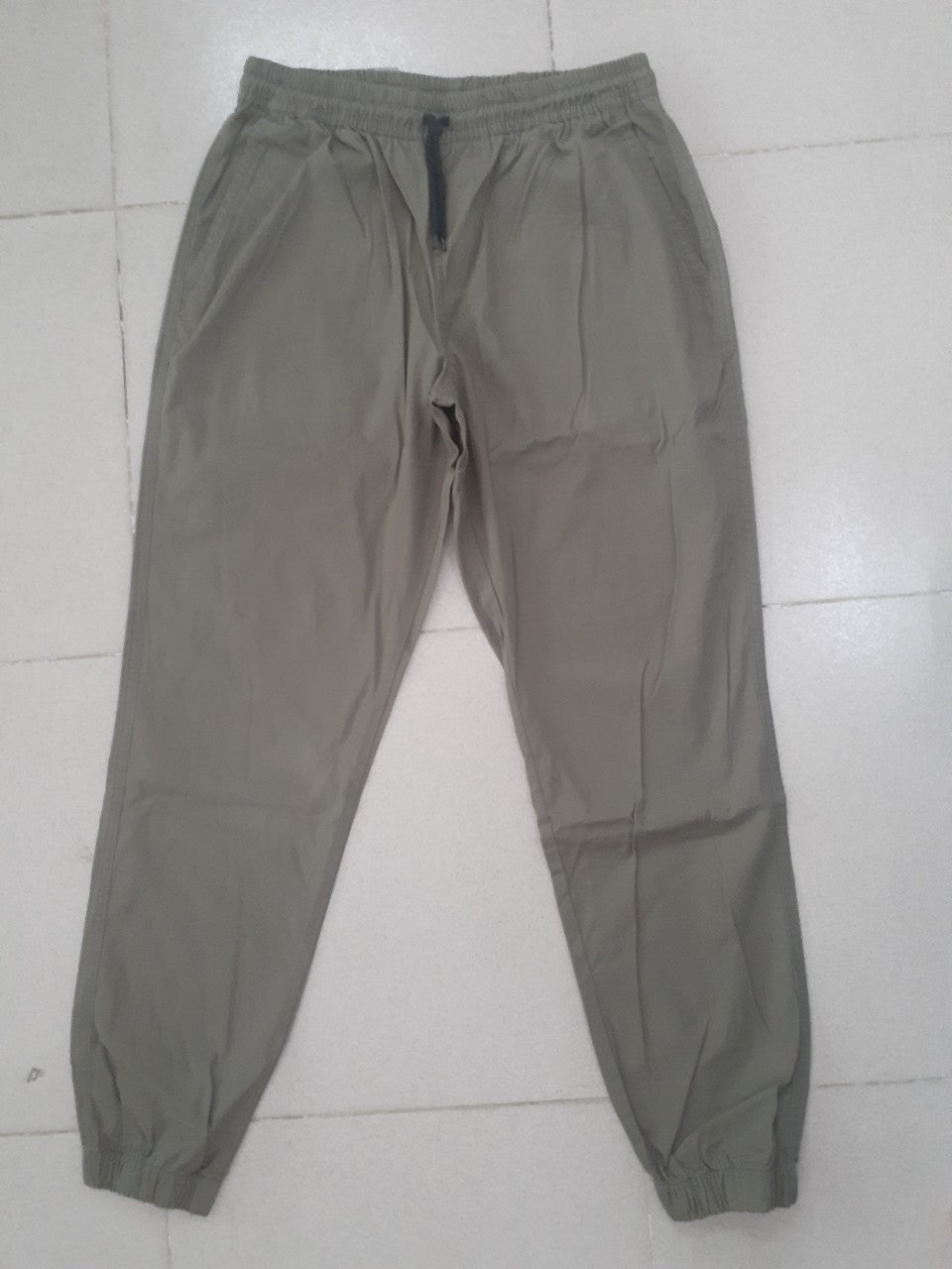 Zennio Men’s Cotton Elastic-Waist Casual Jogger Pants