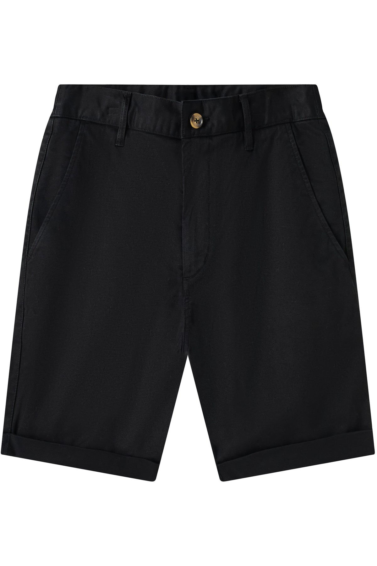 Zennio Slim Chino Shorts with Slanted Pockets