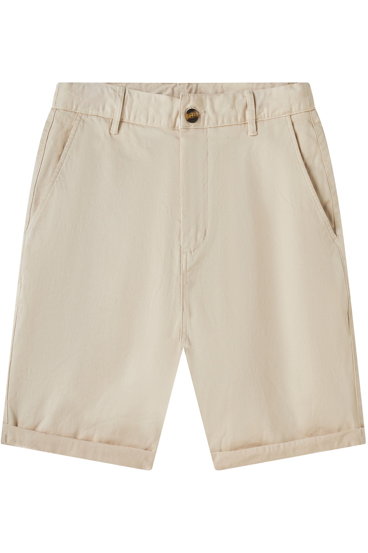 Zennio Slim Chino Shorts with Slanted Pockets