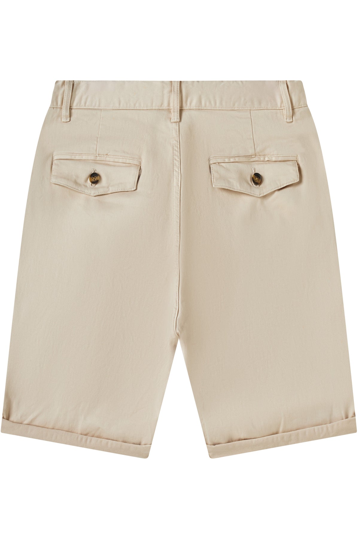 Zennio Slim Chino Shorts with Slanted Pockets