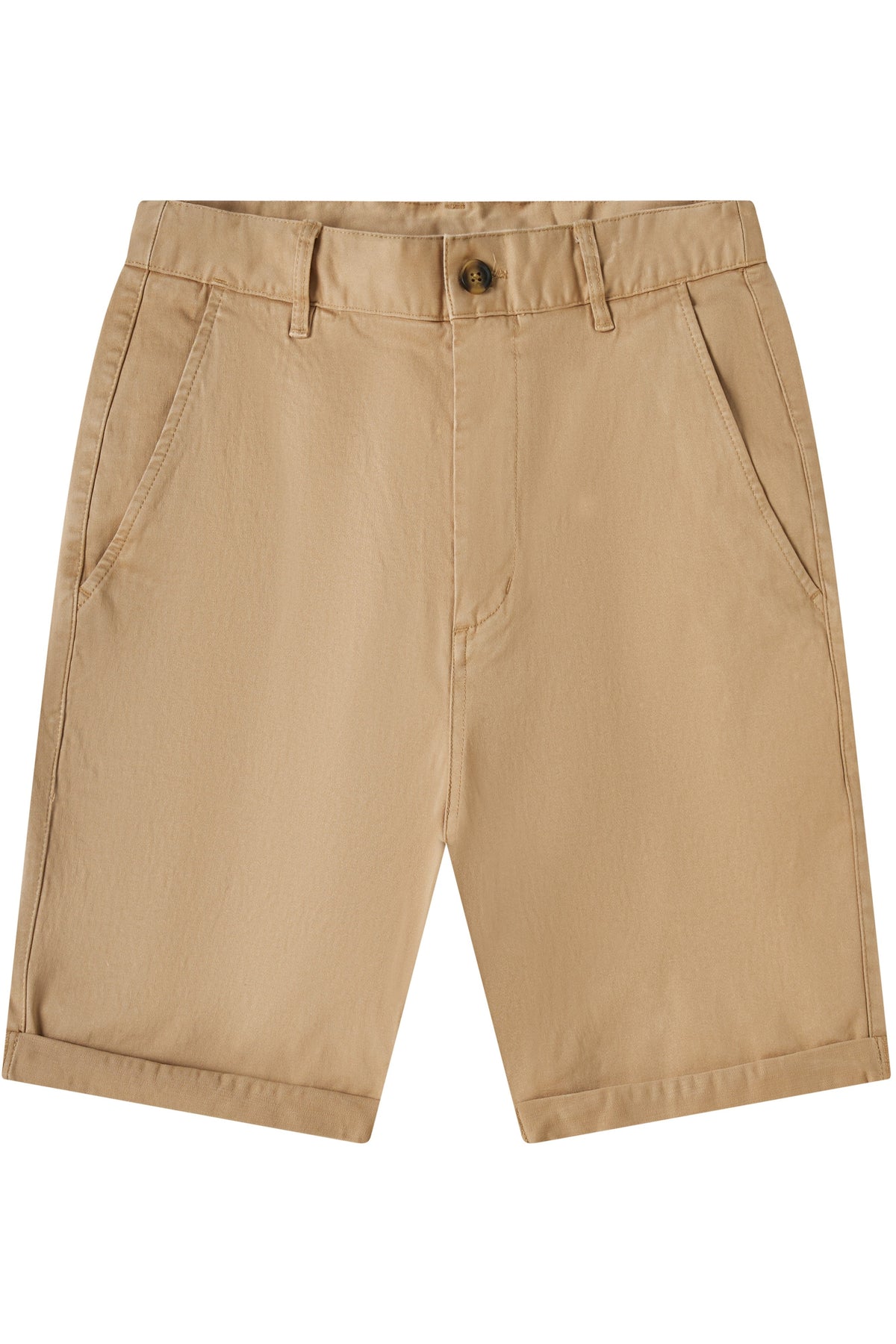 Zennio Slim Chino Shorts with Slanted Pockets