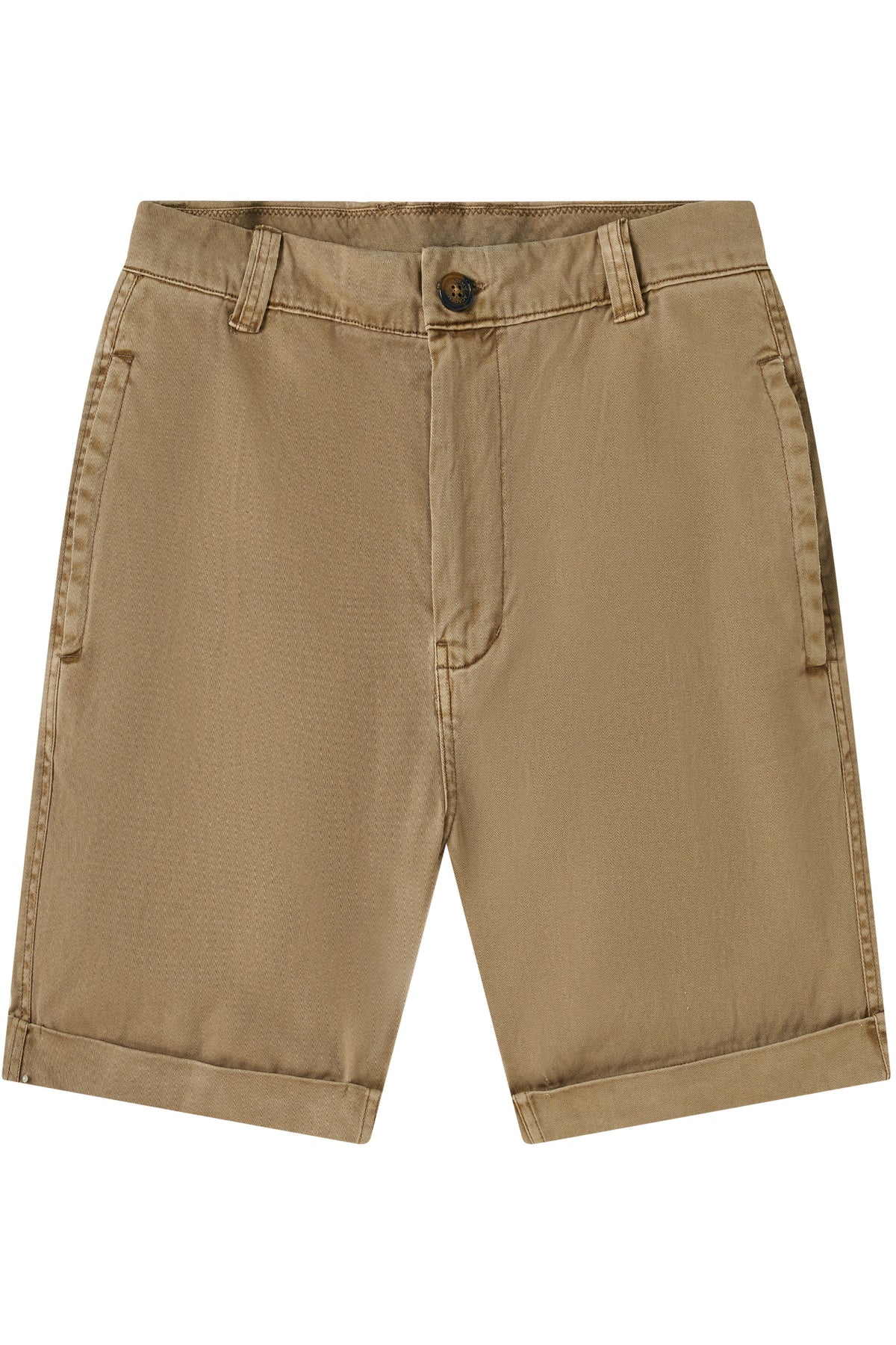 Zennio Slim Chino Shorts with Slanted Pockets