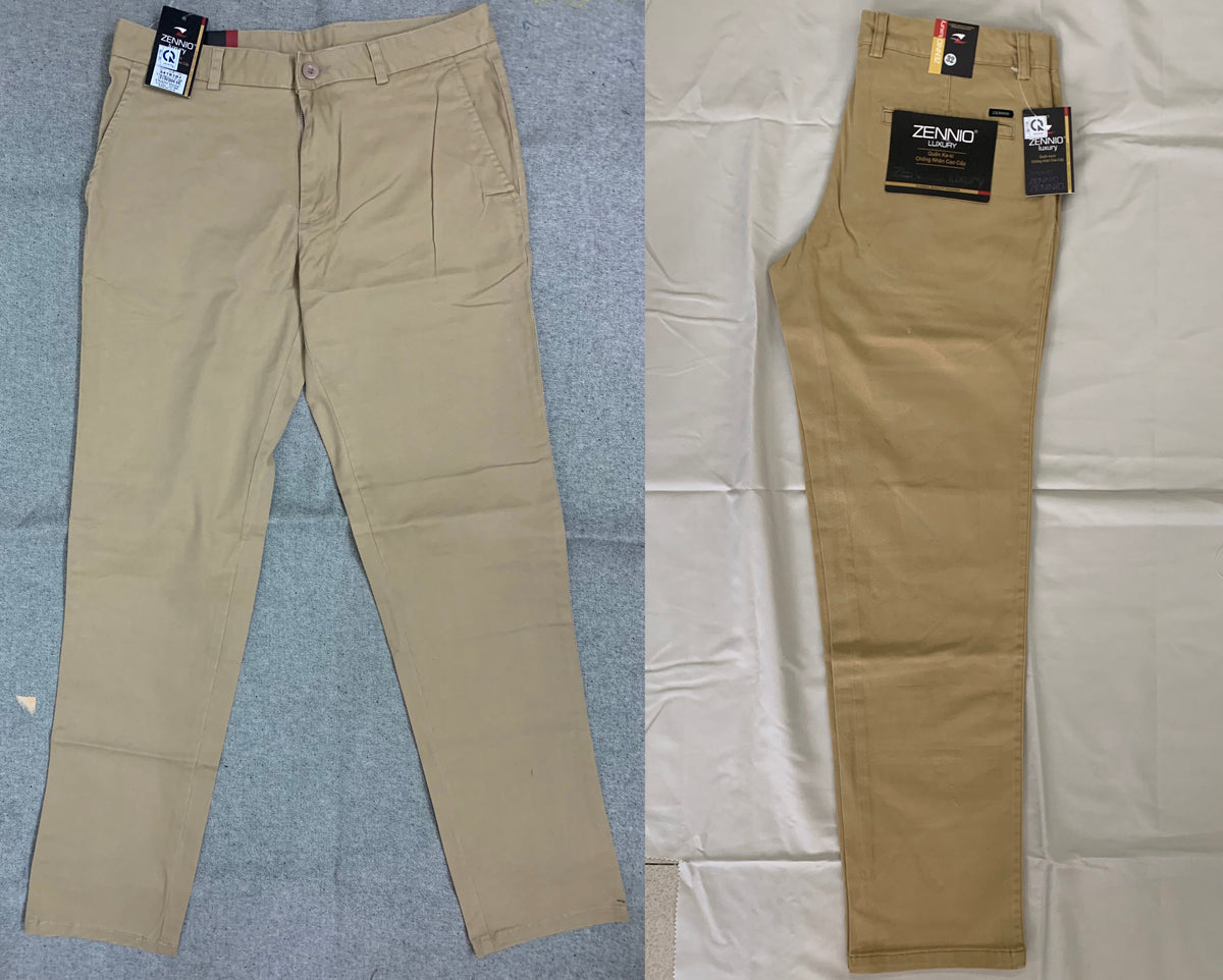 Zennio Men’s Slim Fit Cotton Pants – Modern Everyday Style