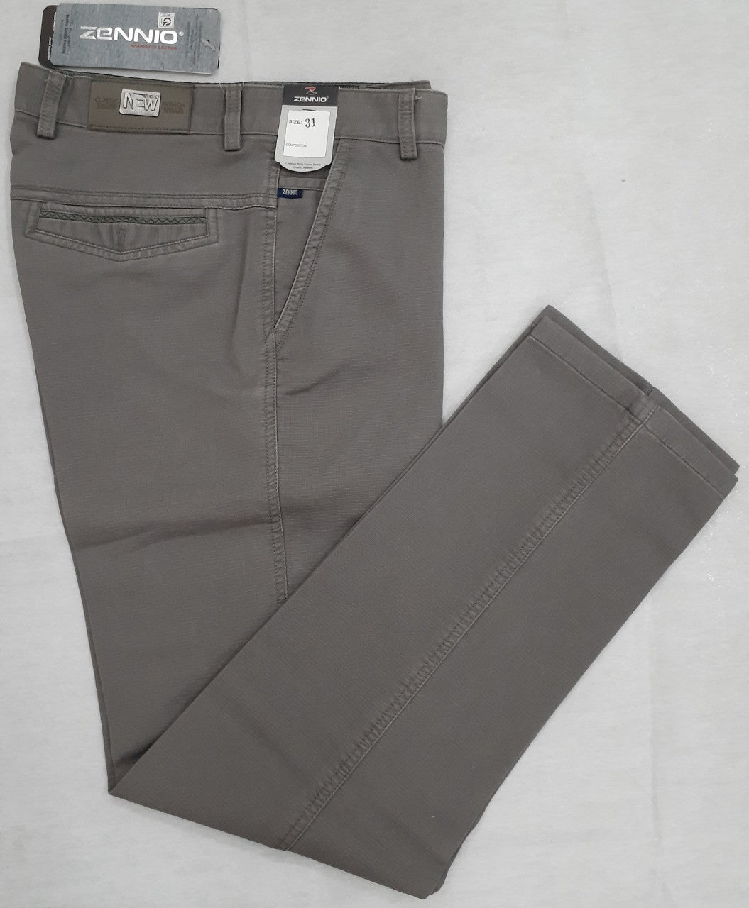 Zennio Men’s Classic Straight-Leg Casual Trousers
