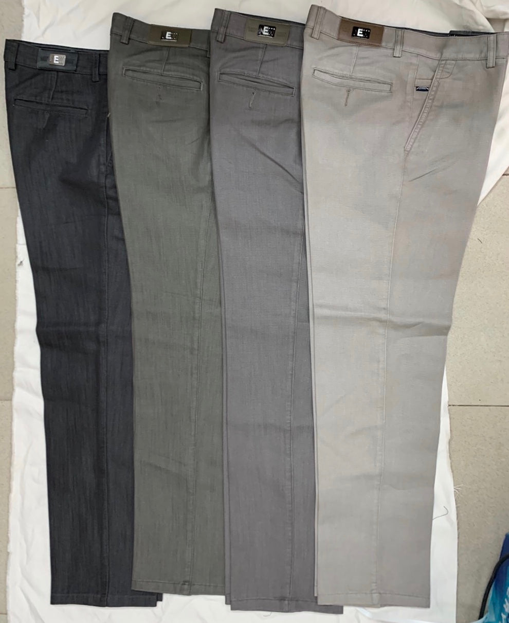 Zennio Men’s Classic Straight-Leg Casual Trousers