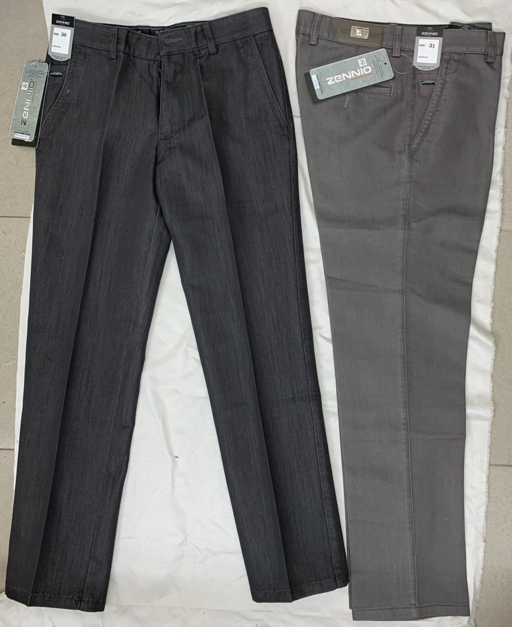 Zennio Men’s Classic Straight-Leg Casual Trousers