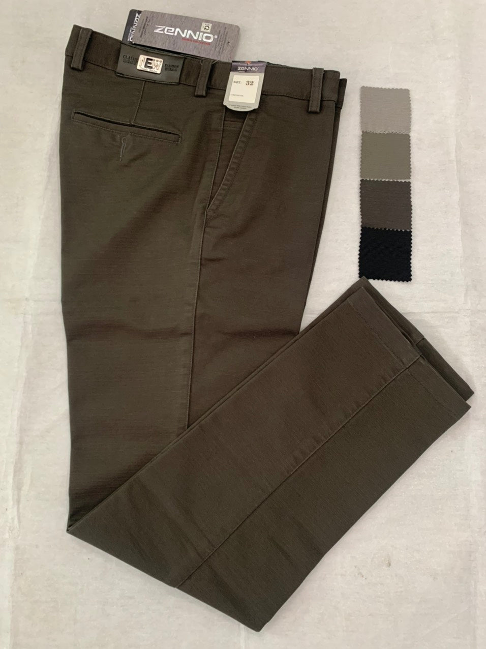 Zennio Men’s Classic Straight-Leg Casual Trousers